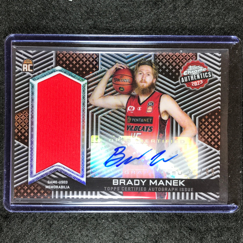 2022-23 Topps Chrome NBL BRADY MANEK Authentics Rookie Jersey Auto 38/99