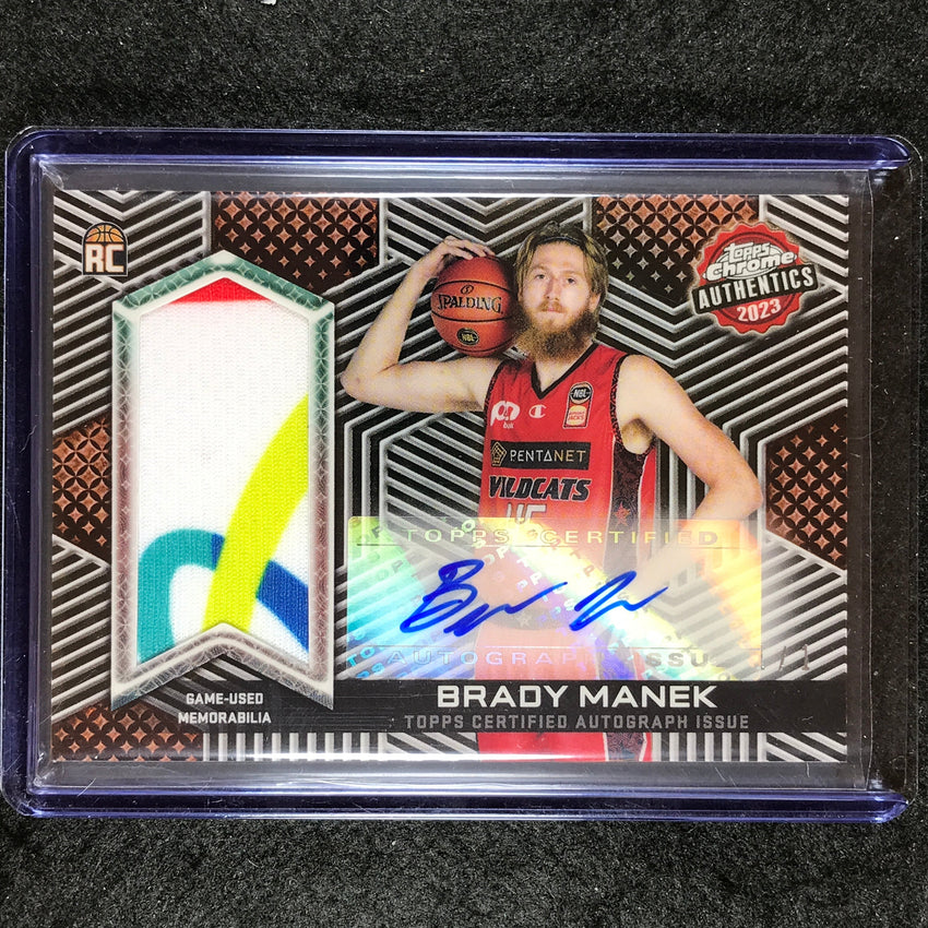 2022-23 Topps Chrome NBL BRADY MANEK Authentics Rookie Patch Auto 1/1