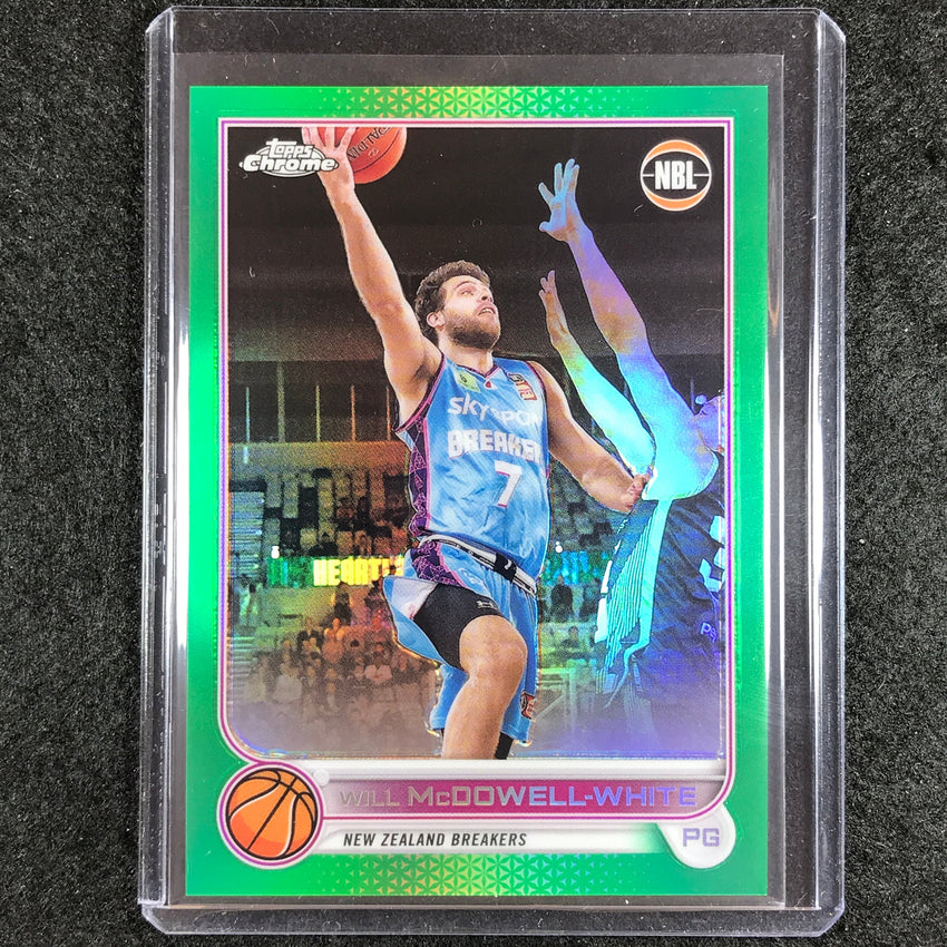 2022-23 Topps Chrome NBL WILL MCDOWELL-WHITE Green /99 No. 58