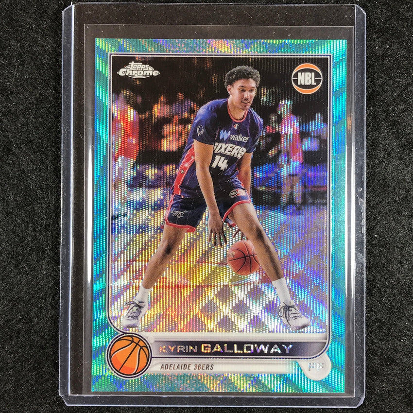 2022-23 Topps Chrome NBL KYRIN GALLOWAY Aqua Wave /199 #5