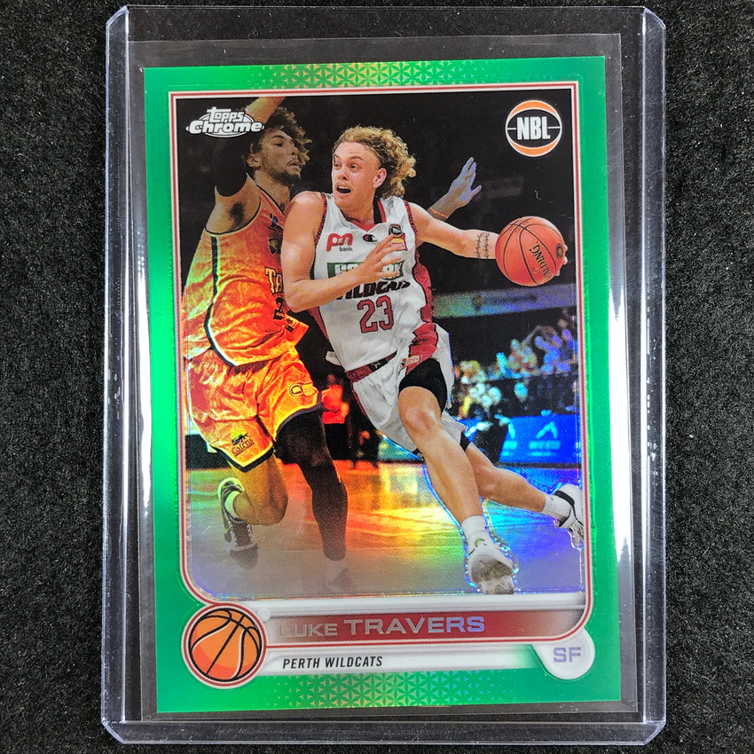 2022-23 Topps Chrome NBL LUKE TRAVERS Green /99 No. 67