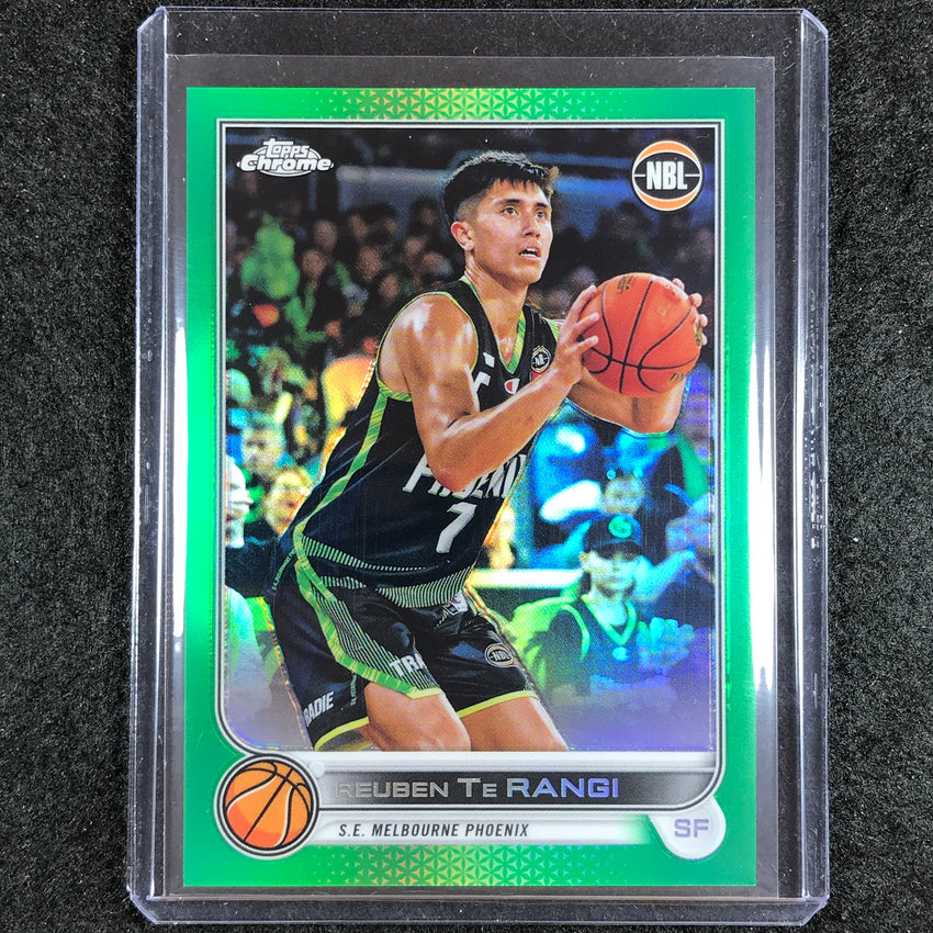 2022-23 Topps Chrome NBL REUBEN TE RANGI Green /99 #78