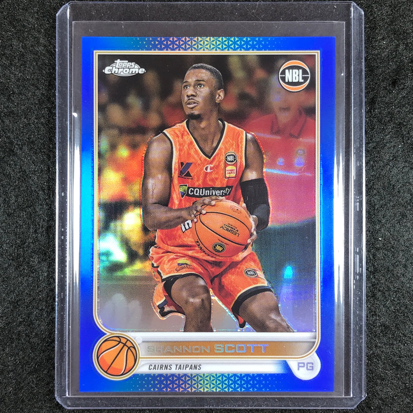 2022-23 Topps Chrome NBL SHANNON SCOTT Blue /75 #24
