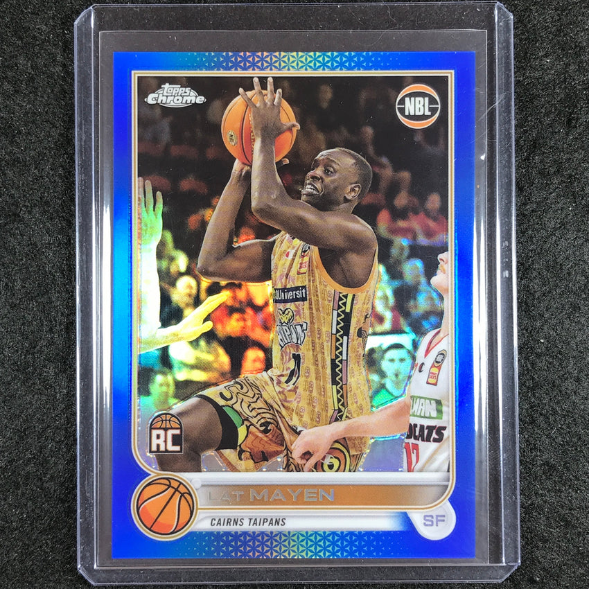 2022-23 Topps Chrome NBL LAT MAYEN Rookie Blue /75 #27