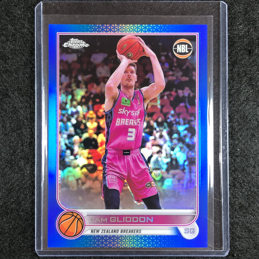 2022-23 Topps Chrome NBL CAM GLIDDON Blue /75 No. 57
