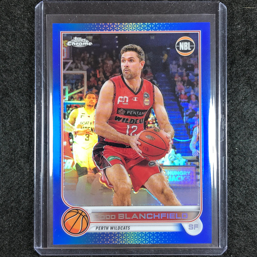 2022-23 Topps Chrome NBL TODD BLANCHFIELD Blue /75 No. 60