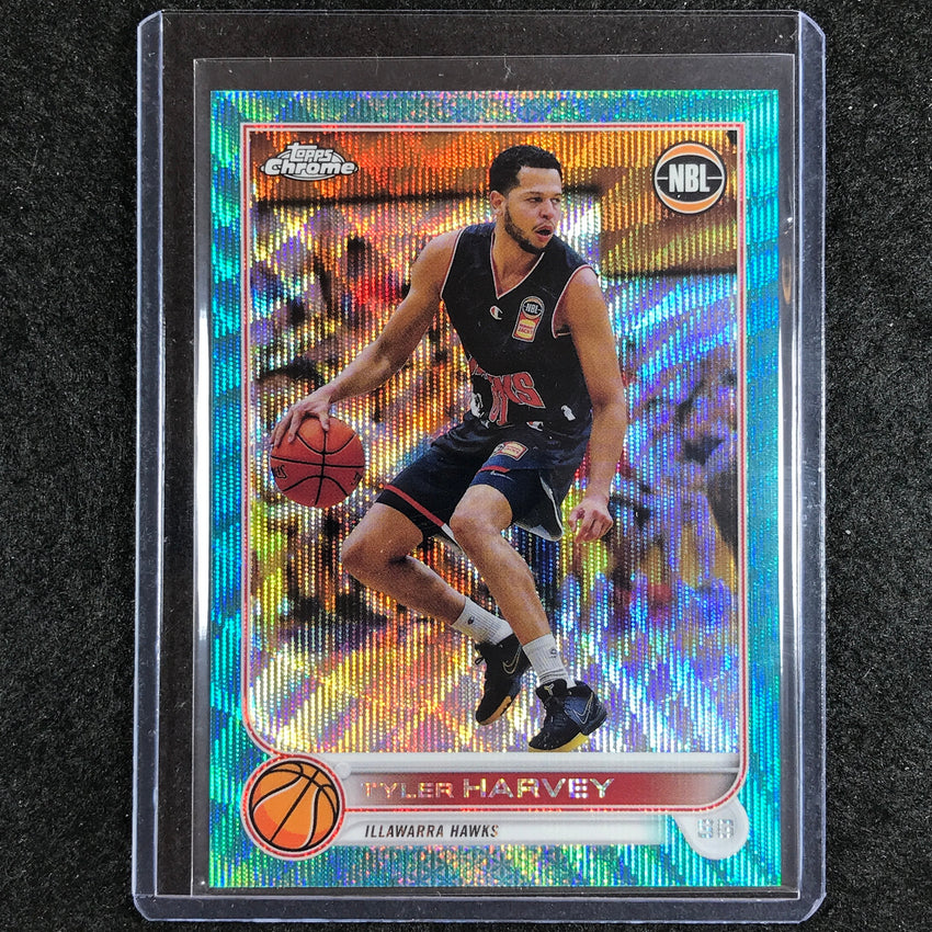 2022-23 Topps Chrome NBL TYLER HARVEY Aqua Wave /199 No. 35