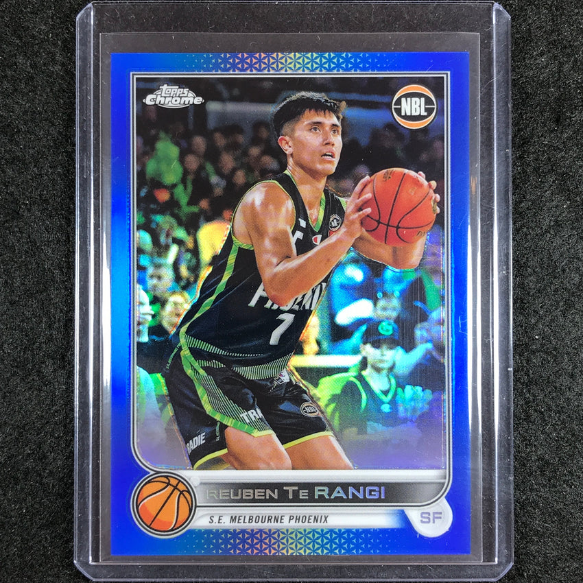 2022-23 Topps Chrome NBL REUBEN TE RANGI Blue /75 #78