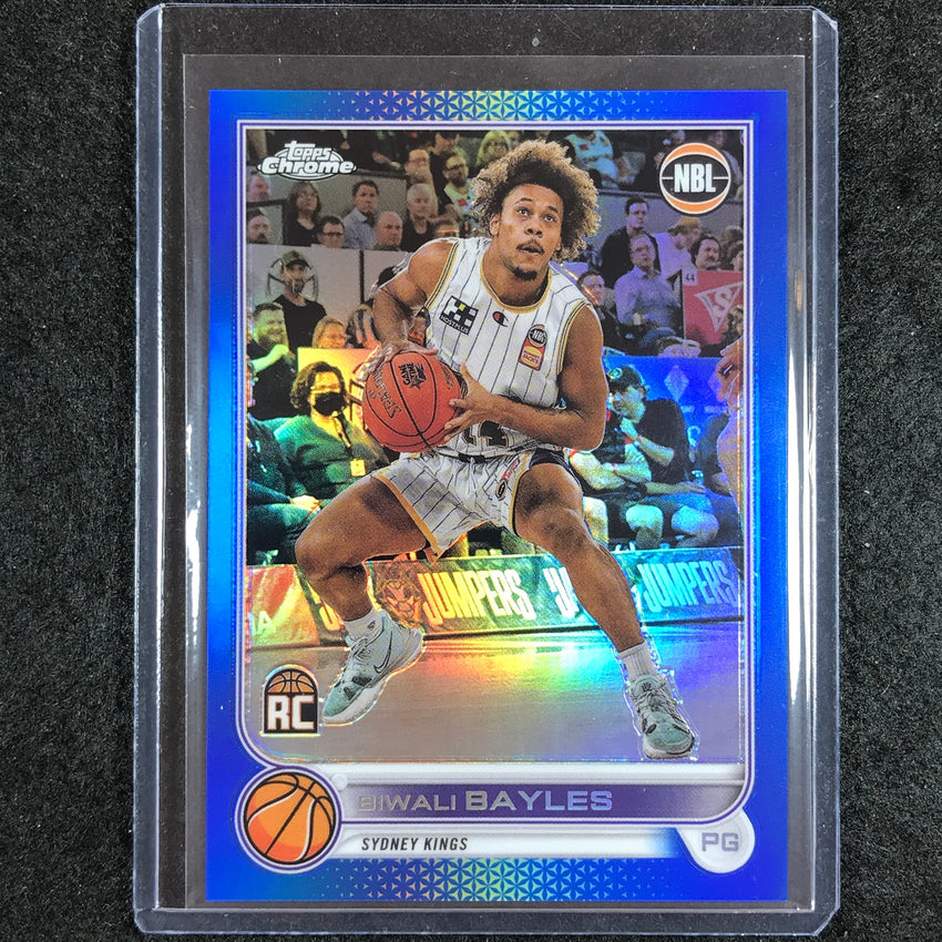 2022-23 Topps Chrome NBL BIWALI BAYLES Rookie Blue /75 #80
