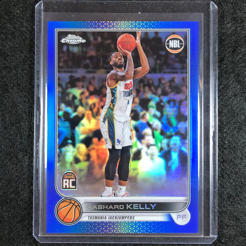 2022-23 Topps Chrome NBL RASHARD KELLY Rookie Blue /75 No. 91