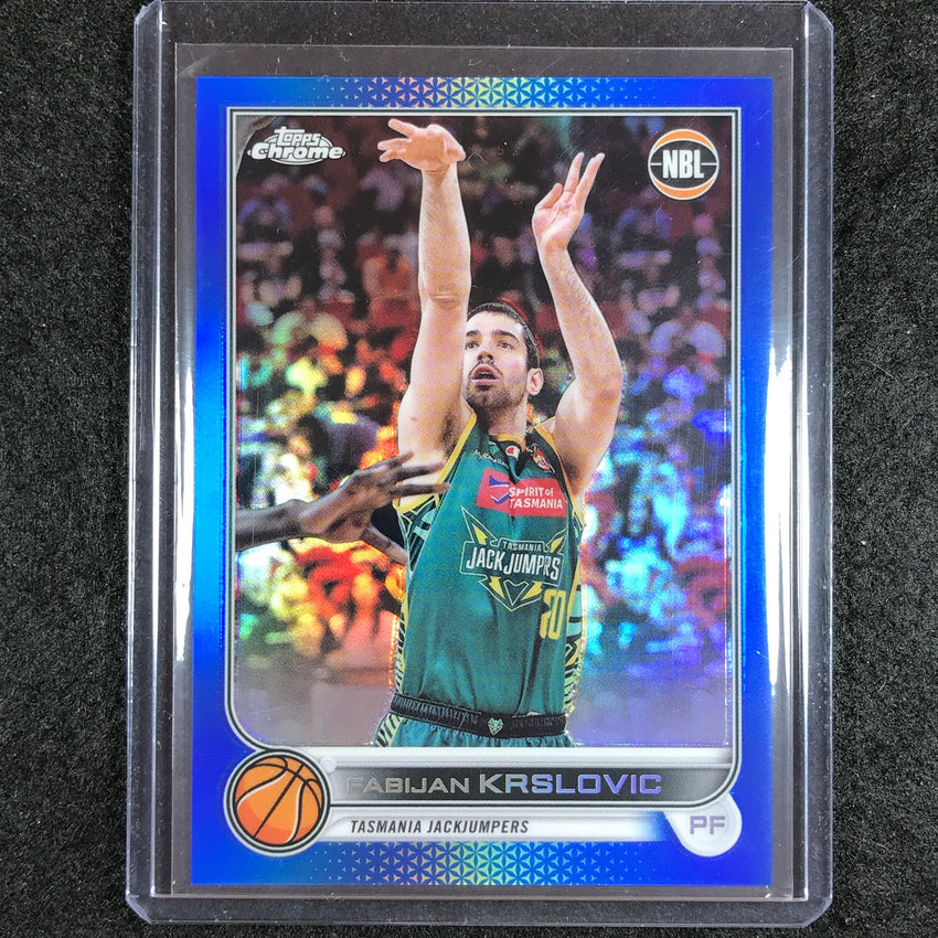2022-23 Topps Chrome NBL FABIJAN KRSLOVIC Blue /75 No. 93