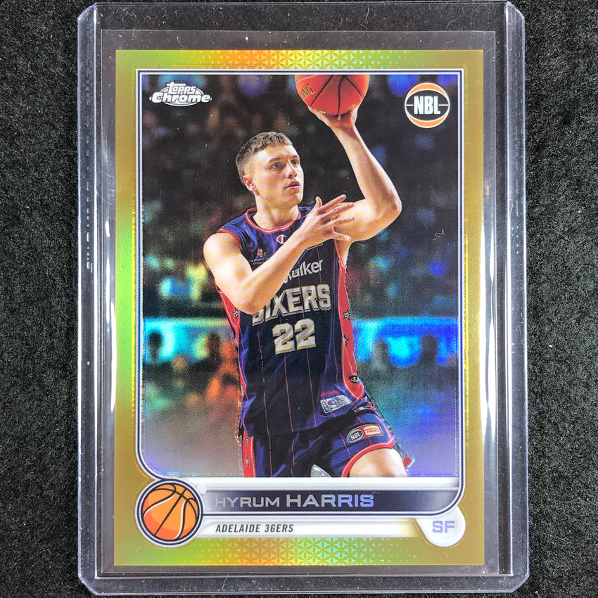 2022-23 Topps Chrome NBL HYRUM HARRIS Gold 41/50 #6