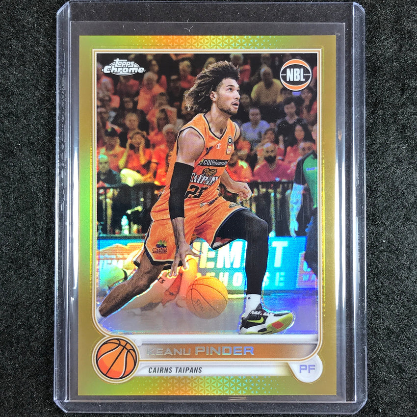 2022-23 Topps Chrome NBL KEANU PINDER Gold 4/50 #29