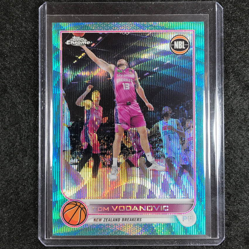 2022-23 Topps Chrome NBL TOM VODANOVIC Aqua Wave /199 #53