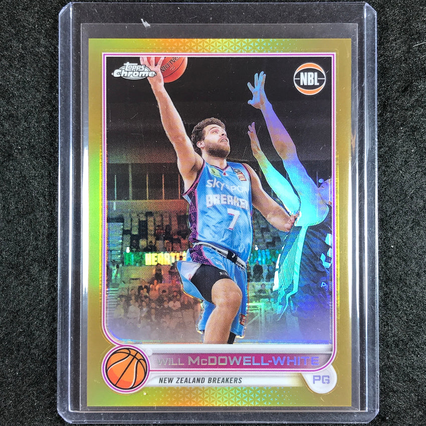 2022-23 Topps Chrome NBL WILL MCDOWELL-WHITE Gold 25/50 No. 58