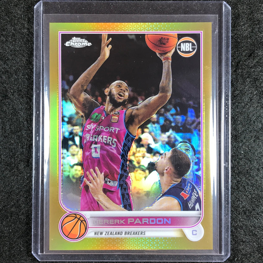 2022-23 Topps Chrome NBL DERERK PARDON Gold 19/50 #59