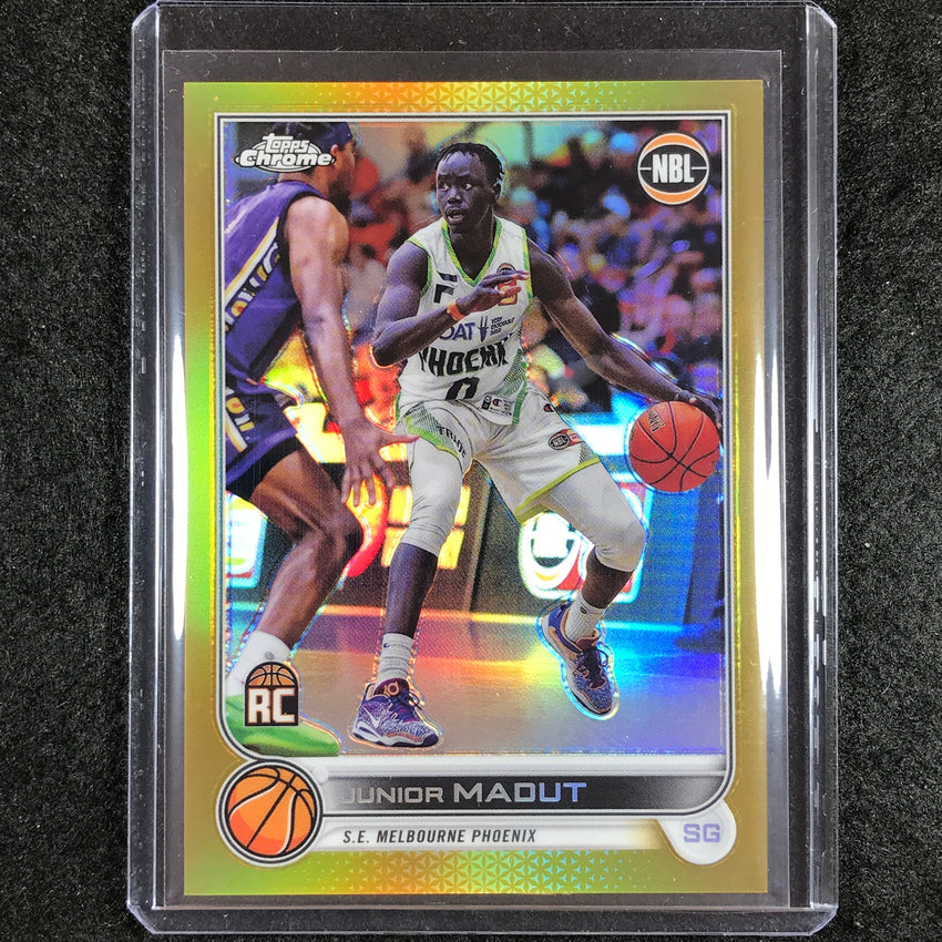 2022-23 Topps Chrome NBL JUNIOR MADUT Rookie Gold 6/50 #76