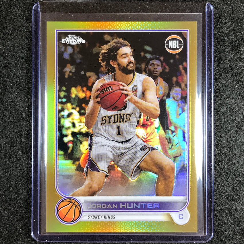 2022-23 Topps Chrome NBL JORDAN HUNTER Gold 41/50 #85