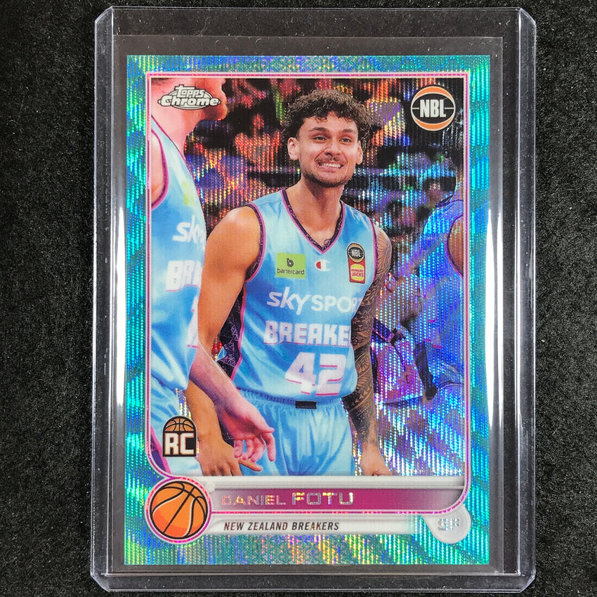 2022-23 Topps Chrome NBL DANIEL FOTU Rookie Aqua Wave /199 #54