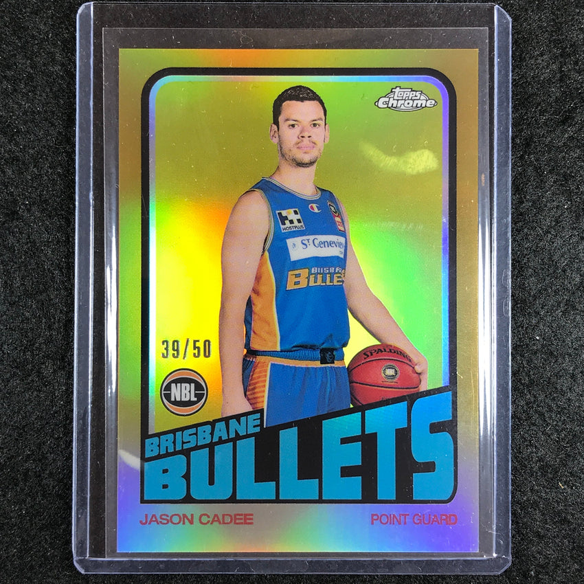 2022-23 Topps Chrome NBL JASON CADEE 1972 Topps Retro Gold 39/50