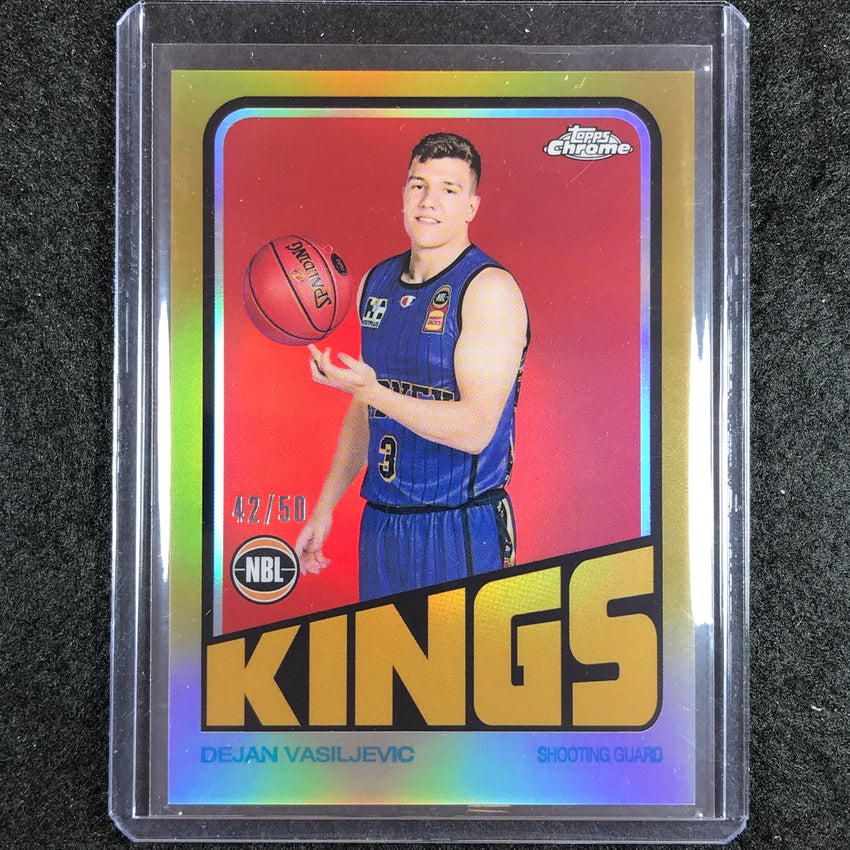 2022-23 Topps Chrome NBL DEJAN VASILJEVIC 1972 Topps Retro Gold 42/50