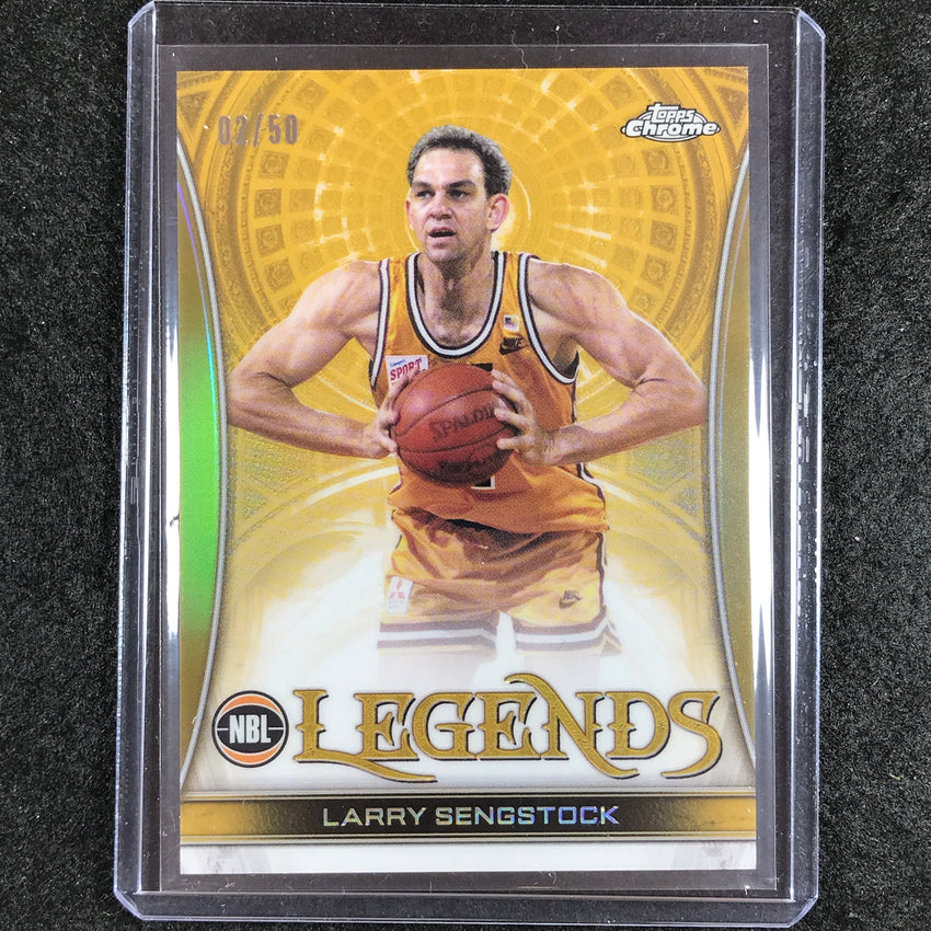 2022-23 Topps Chrome NBL LARRY SENGSTOCK Legends Gold 2/50