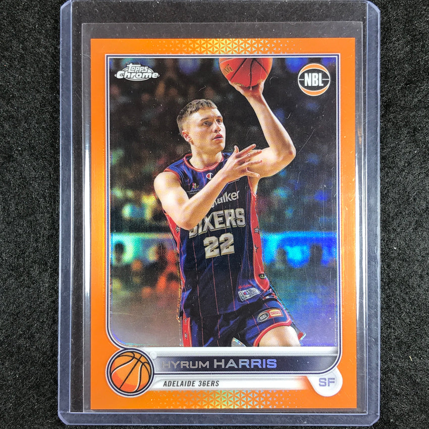 2022-23 Topps Chrome NBL HYRUM HARRIS Orange 19/25 #6