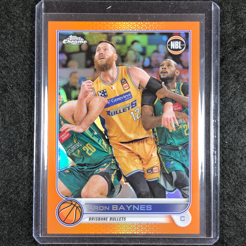 2022-23 Topps Chrome NBL ARON BAYNES Orange 19/25 No. 11