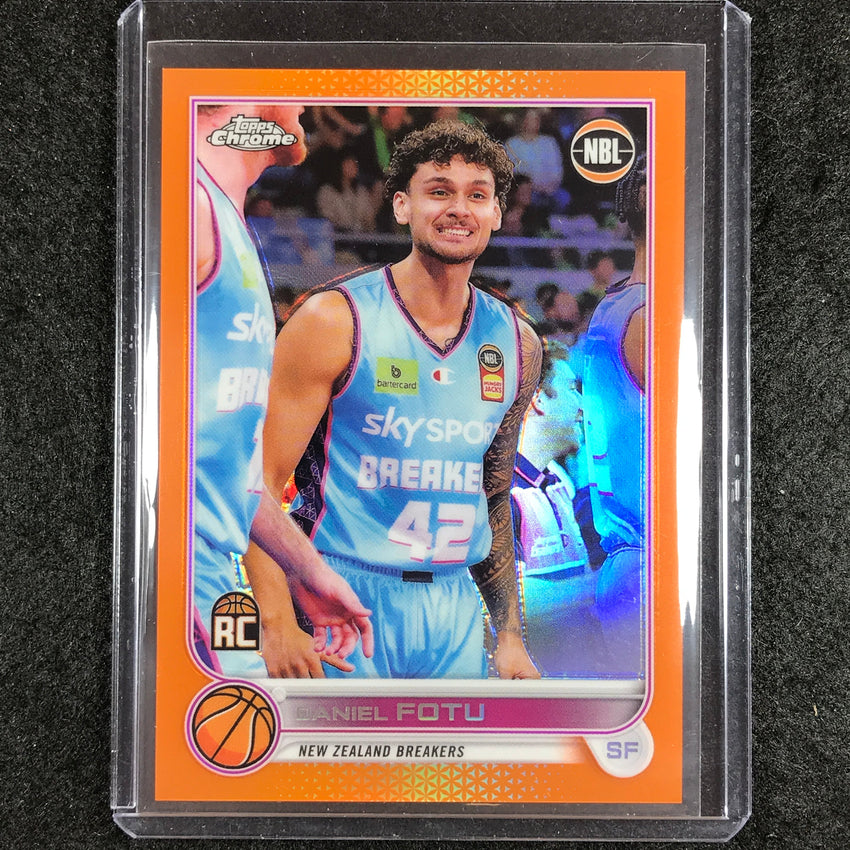 2022-23 Topps Chrome NBL DANIEL FOTU Rookie Orange 9/25 #54