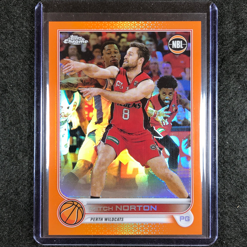 2022-23 Topps Chrome NBL MITCH NORTON Orange 6/25 No. 64