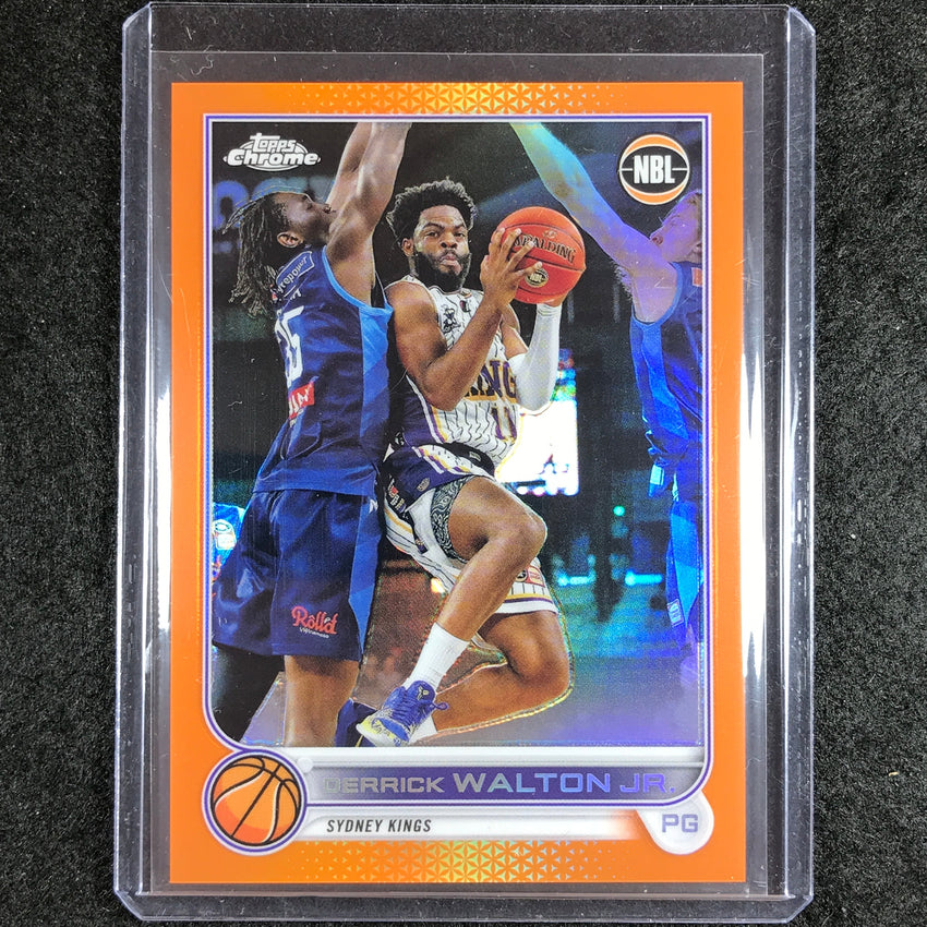 2022-23 Topps Chrome NBL DERRICK WALTON JR. Orange 2/25 No. 83