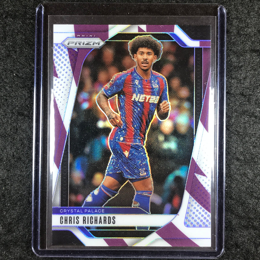 2024-25 Prizm EPL CHRIS RICHARDS Base Purple and White Stripes 9/92 #162