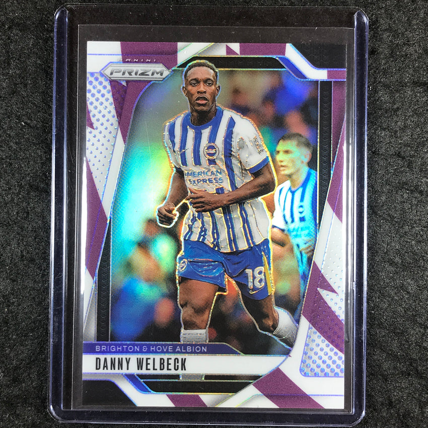 2024-25 Prizm EPL DANNY WELBECK Base Purple and White Stripes 42/92 #179