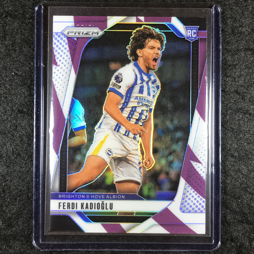 2024-25 Prizm EPL FERDI KADIOGLU Rookie Base Purple and White Stripes 61/92 #183