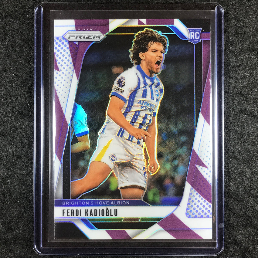 2024-25 Prizm EPL FERDI KADIOGLU Rookie Base Purple and White Stripes 62/92 #183