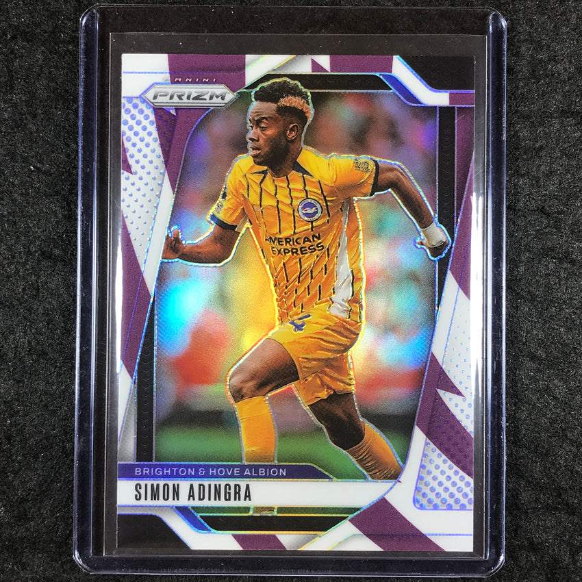 2024-25 Prizm EPL SIMON ADINGRA Base Purple and White Stripes 55/92 #185