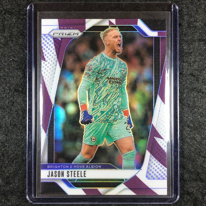 2024-25 Prizm EPL JASON STEELE Base Purple and White Stripes 41/92 #186