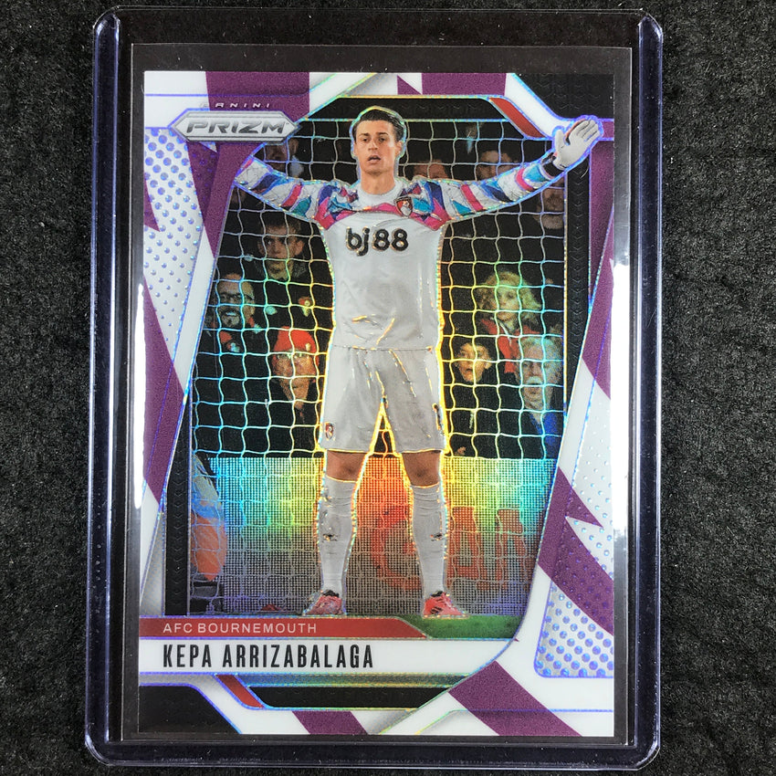 2024-25 Prizm EPL KEPA ARRIZABALAGA Base Purple and White Stripes 82/92 #195