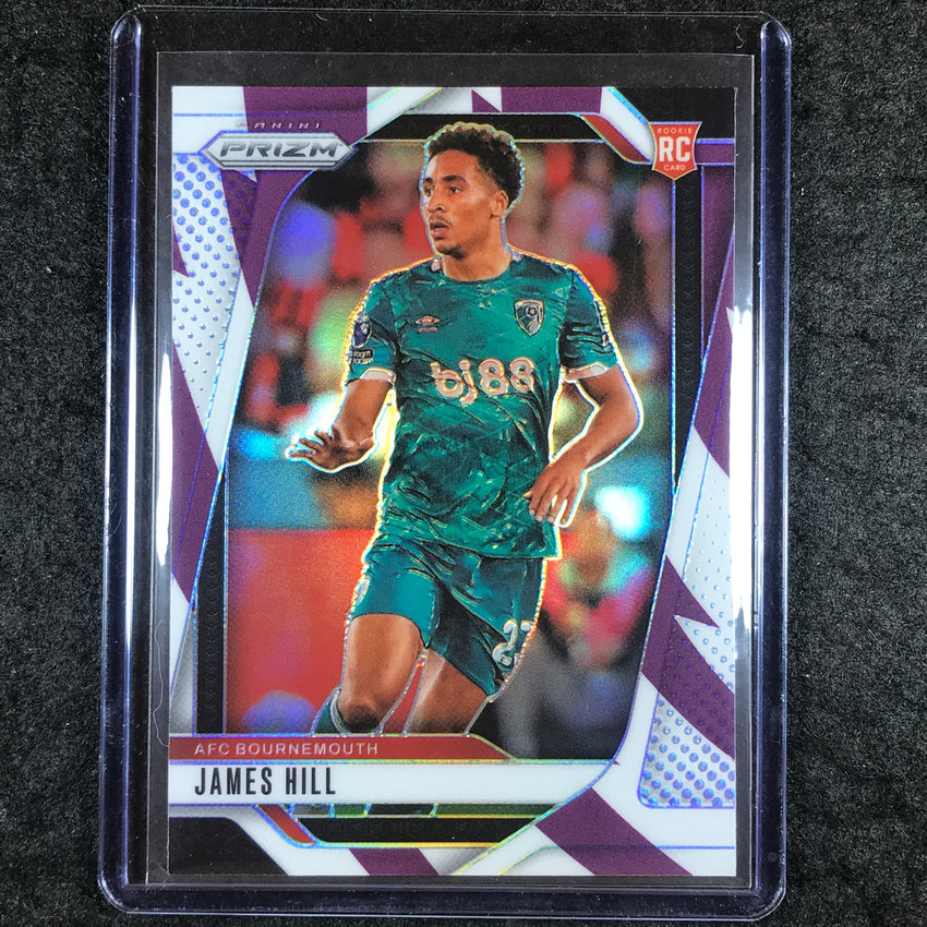 2024-25 Prizm EPL JAMES HILL Rookie Base Purple and White Stripes 31/92 #198