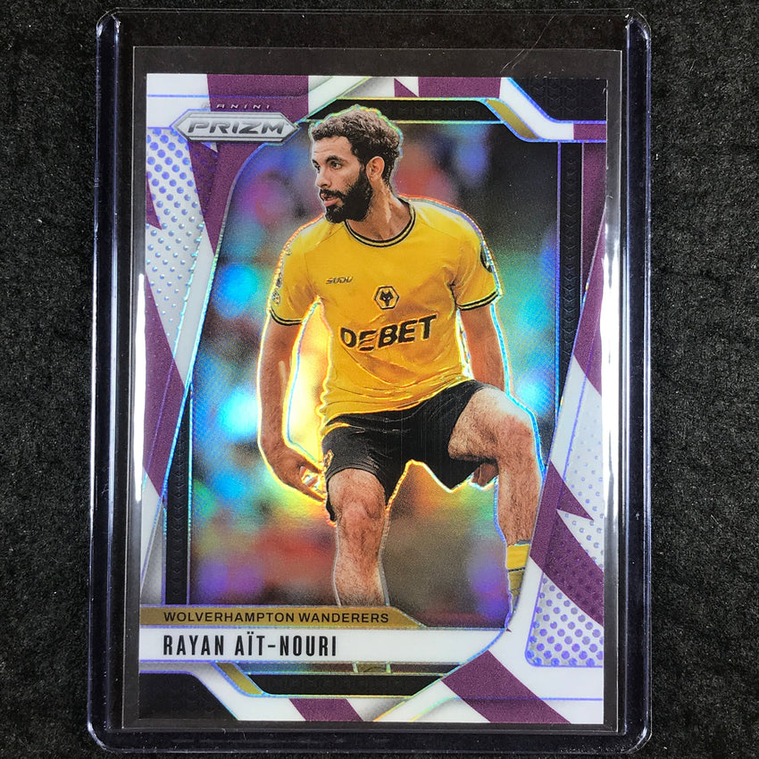 2024-25 Prizm EPL RAYAN AIT-NOURI Base Purple and White Stripes 36/92 #223