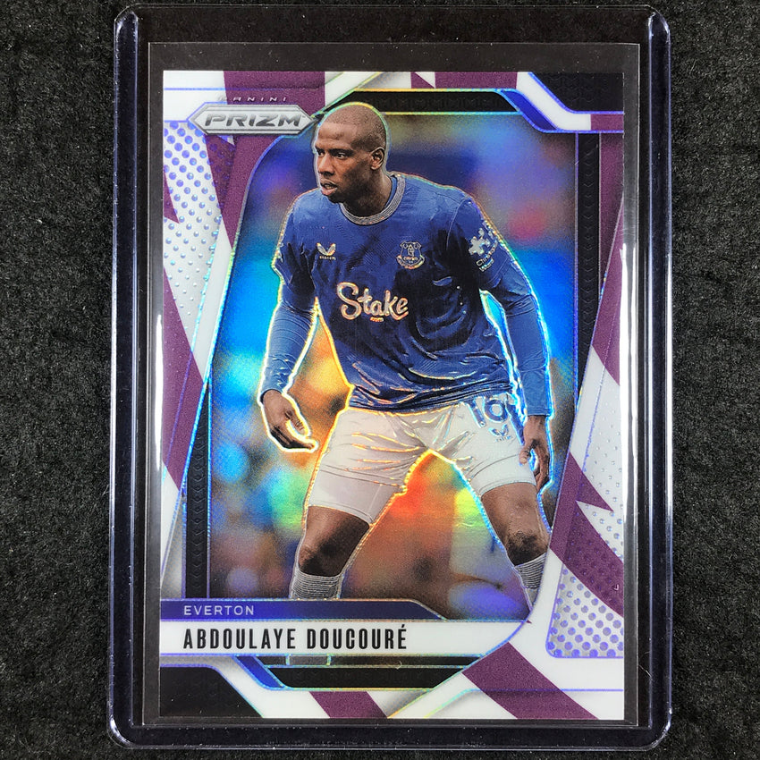 2024-25 Prizm EPL ABDOULAYE DOUCOURE Base Purple and White Stripes 22/92 #225