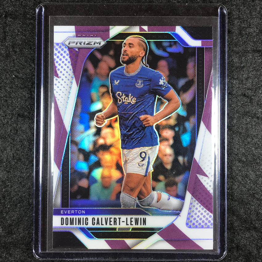 2024-25 Prizm EPL DOMINIC CALVERT-LEWIN Base Purple and White Stripes 87/92 #226