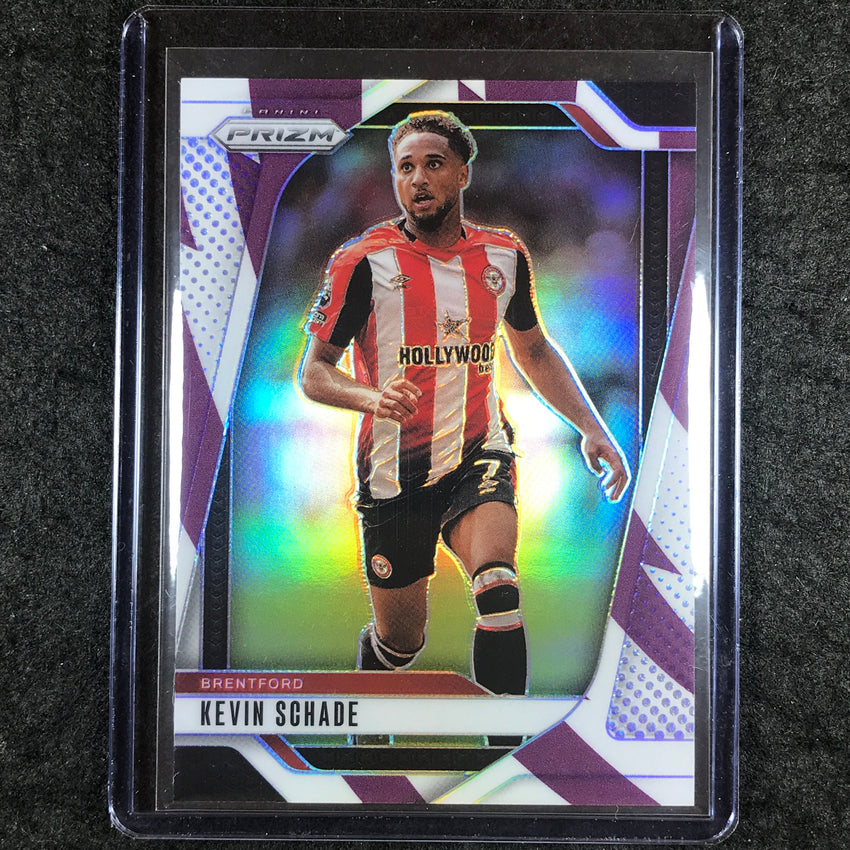2024-25 Prizm EPL KEVIN SCHADE Base Purple and White Stripes 48/92 #242