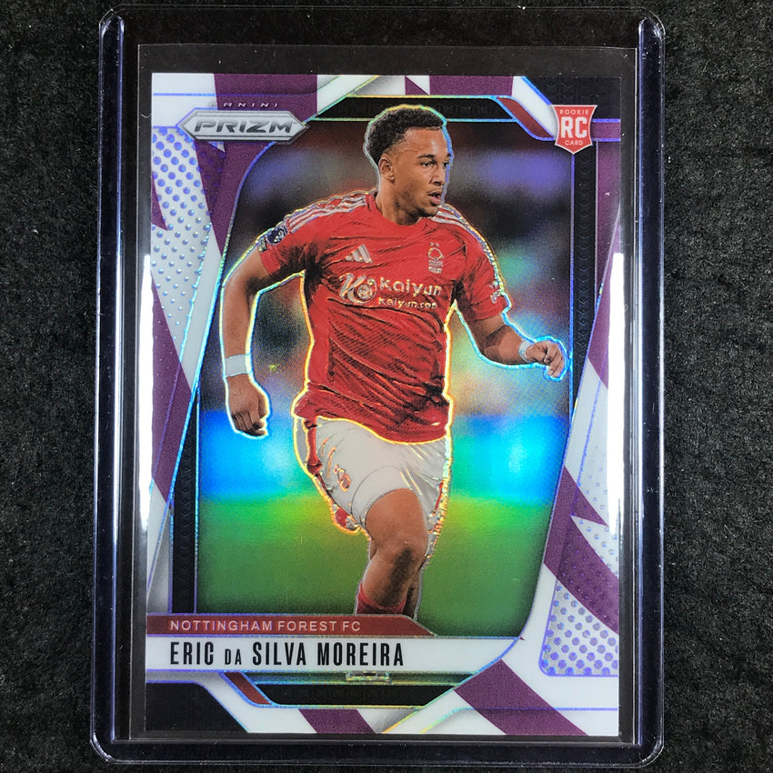 2024-25 Prizm EPL ERIC DA SILVA MOREIRA Base Purple and White Stripes 74/92 #263