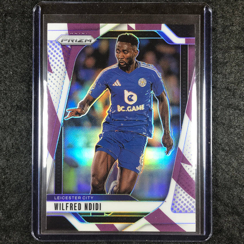 2024-25 Prizm EPL WILFRED NDIDI Base Purple and White Stripes 91/92 #270