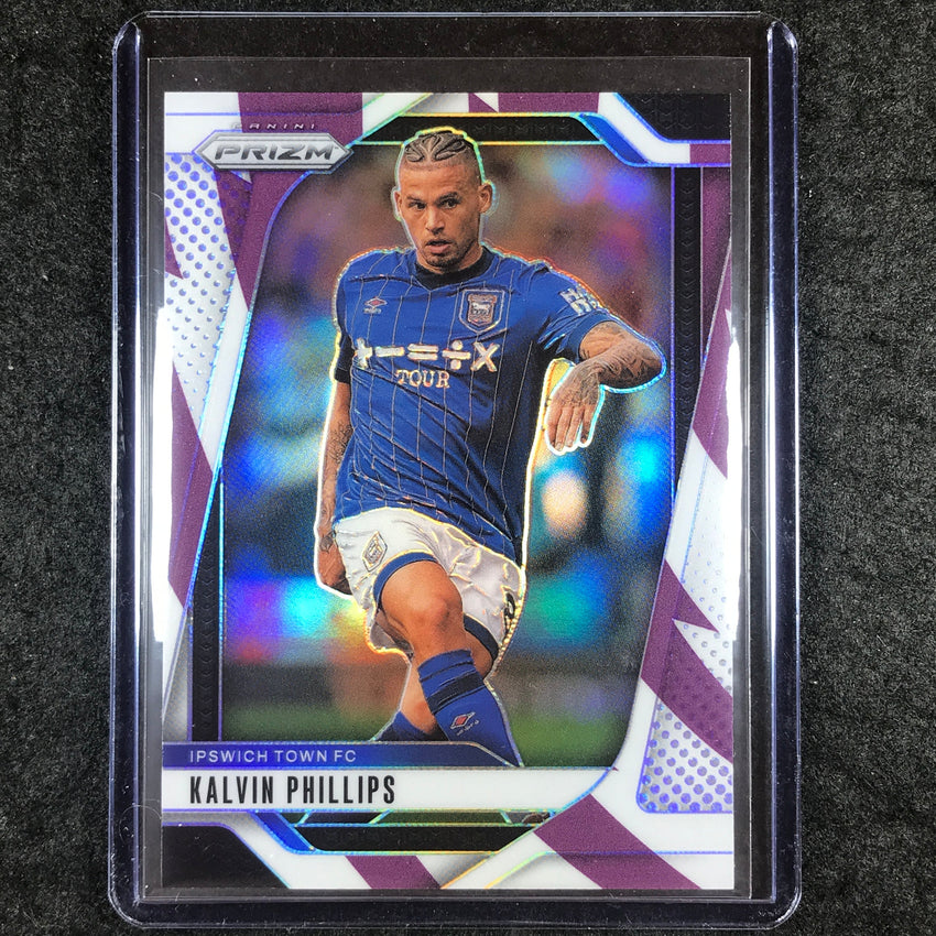 2024-25 Prizm EPL KALVIN PHILLIPS Base Purple and White Stripes 3/92 #283