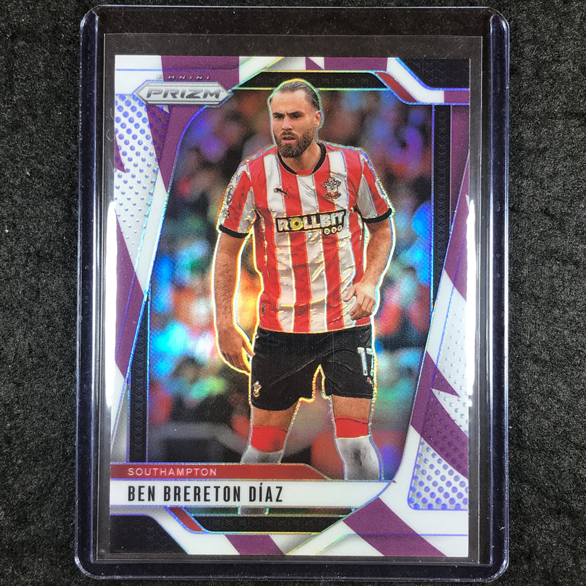2024-25 Prizm EPL BEN BRERETON DIAZ Base Purple and White Stripes 40/92 #290
