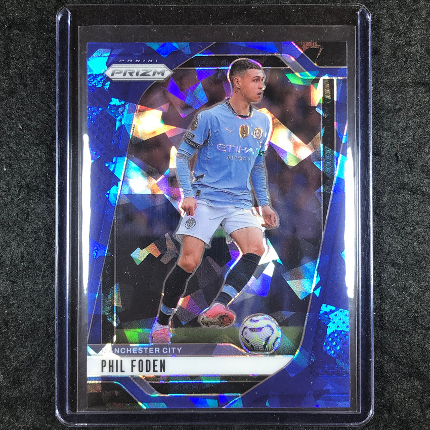 2024-25 Prizm EPL PHIL FODEN Base Blue Ice 64/75 #1