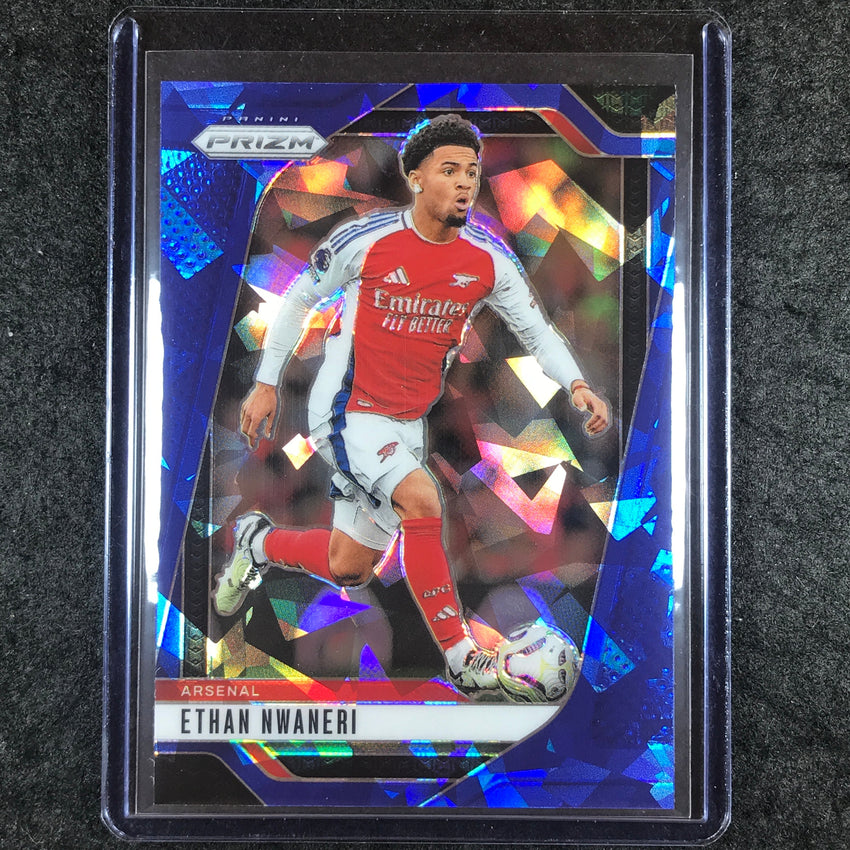 2024-25 Prizm EPL ETHAN NWANERI Base Blue Ice 45/75 #31