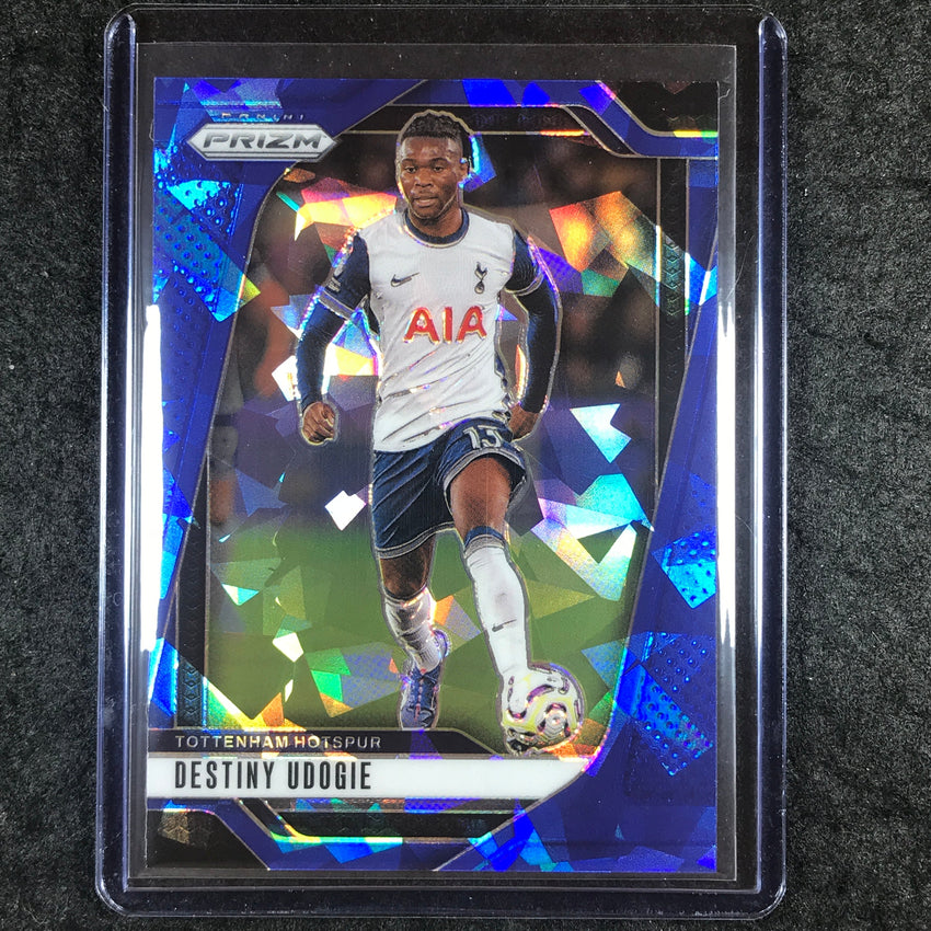 2024-25 Prizm EPL DESTINY UDOGIE Base Blue Ice 64/75 #84